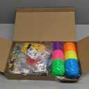 12 Pack 3" Large Filled Easter Eggs with Stem Toy Cars Kids Easter Basket Essential Plastic Surprise Egg Building Blocks 6 in 1 Transform Construction Vehicle Basket Stuffers Boy Egg Hunt Party Favor