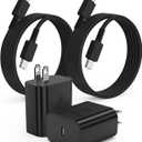 2Pack 45W Super Fast Charger Type C 6ft, USB C Wall Charging Block Plug and Long Android Phone Charger Cable Cord for Samsung Galaxy S26/S26 Plus/S25/S24 Ultra/S23+/S22/S21/Note 20/iPhone 17 16 15 Pro 