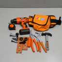 JOYIN 19Pcs Kids Tool Set, Construction Belt & Electronic Drill, Pretend Role Play Toddler Power Toy for Boys Girls Birthday Gifts Outdoor Preschool Ages 3 4 5 6 7 Years Old