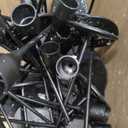 48 Pack Candle Holders Taper Candle Holders Tall Metal Candle Stands Holders for Table Centerpiece Modern Pillar & Home Wedding Decor, Matte Black