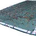 Robelle 16 x 32 ft Heavy Duty Leaf Net Winter Pool Cover for Inground Pools, 4 ft Overlap (20 x 36 ft Cover Size), Standard Net, Style: 441632R