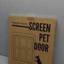 Ownpets Dog Screen Door, Inside Door Flap 11x13 Inch Lockable Pet Screen Door Magnetic Closure Sturdy Doggie Door for Screen Door(White)