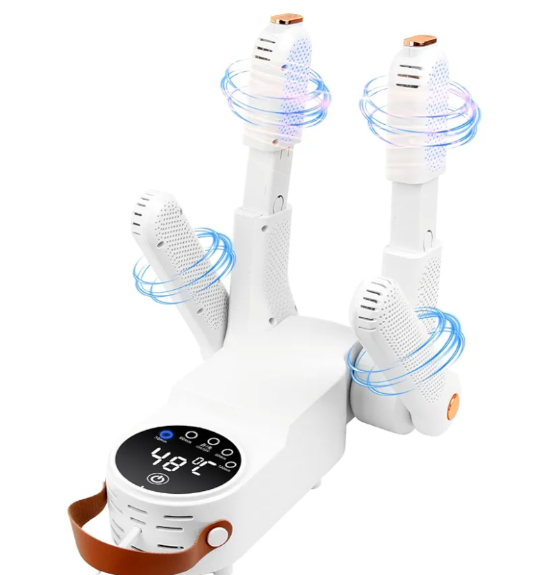 Boot Dryer for Work Boots & Shoes - Glove Dryer & Warmer - 180 Adjustable Rack - Intelligent Timer