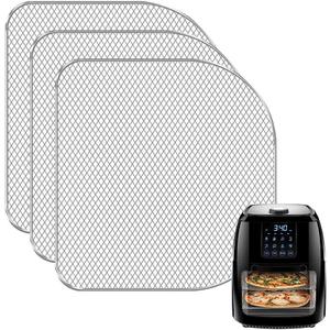 Replacement Dehydrator Racks for 6qt Chefman, Caynel and Power Air Fryer Oven, Dehydrate Fruits and Meats, Air Flow Racks, Removable trays, Air Fryer Oven Accessories (3 Pieces)
