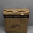 Vinyl Record Players Vintage Turntable with Speakers Belt-Driven Turn Tables Support 3-Speed, Bluetooth Wireless Playback, Headphone, AUX-in, RCA Line LP Phonograph Auto Stop Retro Black