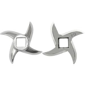 #10 Grinder Blade Stainless Steel Knife Cutter Replacement, Please check the size and shape (2 pc)