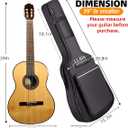 GIGKOUKI Guitar Bag 38 39 Inch Acoustic Guitar Gig Bag Soft Case 0.35 Inch Thick Padding Classical Guitar Backpack Large Pocket with Hanger Loop and Neck Strap39 inch