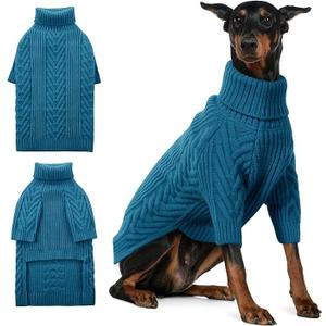ASENKU Extra-Large Dog Sweater, Dog Sweaters for Extra Large Dogs, Pet Sweatshirt Apparel Turtleneck Pullover Winter for Doberman, Great Dane ( 3XL)