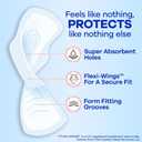 Always Infinity Feminine Pads for Women, Flexfoam Pads with Wings, Size 1, Regular Absorbency, Unscented, 108 Count (3 Packs of 36)