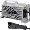 Golf Cart Charger 58.4V 20A Lithium LiFePO4 Battery Charger 48V(51.2V) Waterproof with EZGO RXV Plug Onboard 16 Strings 20AMP Rechargeable Charger for for Golf Carts