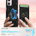 Shorogyt for Motorola Moto G Power 5G 2024 Cute Kawaii Leather Phone Case - Compatible with Magsafe Wallet Magnetic Credit Card Holder Fashion Sun Moon Design Phone Cover for Women Girls, Fits 7 Cards