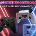 Xexvyrin Wireless Controller for X-box One, X-box Series X/S, PC,Gaming Controller with TURBO, Macro Function, 6-Axis Gyro, 3.5mm Audio Jack, 2.4GHz Adapter（Black and white two-pack）