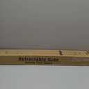 Retractable Baby Gate for Stairs, 71" Wide Mesh Pet Gate, Automatic Tension, One-Hand Operation, 38" Tall Baby Gates for Doorways, Hallways, Deck, Indoor Outdoor, Safe, Easy to Fit, White