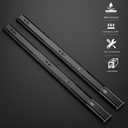 Ravinte 24 Inch Soft Close Drawer Slides 2 Pairs 4 Pack Black Full Extension Ball Bearing Drawer Glide Side Mount