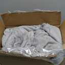 Sunbeam Royal Posh Dove Grey Heated Personal Throw / Blanket, Cozy-Warm, Adjustable Heat Settings (Throw (50" x 60"))