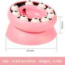 Cat Puzzle Feeder Slow Food Bowl Interactive Slow Feeder Bowl for Indoor Cats, Treat Dispensing Enrichment Toy,Mental Stimulation and Boredom Relief (Pink)