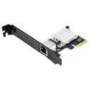 IO CREST Single Port 10 Gigabit Ethernet PCI-e x1 Network Card RTL8127 Chipset