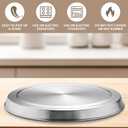 Stove Eye Covers Set of 4, Electric Stove Covers, Stainless Steel Stove Gap Covers Cooker, 2 Pcs 8.2 Inch and 2 Pcs 6.3 Inch Stove Top Covers for Electric Stove