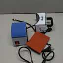 Hat Press, Mini Hat Press Machine. for Caps, T-Shirt & More, Curved Heating Plate and Silicone Base, Heat Up Fast and Even, No Crease, LCD Digital Temperature &Timer Control-Light Blue