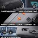 IP67 Waterproof Bluetooth Speaker with 100dB Loud Deep Bass - 20H Playtime Floating Shower Speaker, Integrated Clip-on Strap, Portable Mini Wireless Speaker for Hiking, Beach, Kayak, Golf