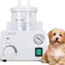 Portable Veterinary Suction Machine for Home Use - 1000ml Capacity, 110V with Veterinary Use Capability