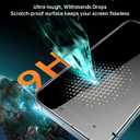 UNBREAKcable 4PCS Screen Protector for iPhone 15-2 Privacy Tempered Glass+2 Clear Glass Double Shatterproof [Easy Installation Frame] [9H Hardness] [Case Friendly] Anti-Scratch for iPhone 6.1 inch