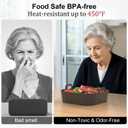 8.5 Inch Square Silicone Air Fryer Liners 2 Pack, Reusable Air Fryer Basket Liners for Ninja AF141 AF142 AF181, COSORI, Cuisinart, Chefman, Instant Air Fryer 56.5 QT