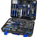Prostormer 259-Piece Tool Kit, General Household Hand Tool Set with Plastic Storage Toolbox, Portable Complete Repair Tool Box for Home and Car (Blue)