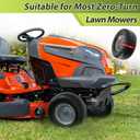 1PZ ZTM-15T 13x5.00-6 Flat Free Lawn Mower Tire and Wheel 13x5x6 Solid Front Tires for Zero Turn Mower 500Lbs Load 3/4" 5/8" and 1/2" Bearings 4.33"-6.73" Hub for Residential Commercial
