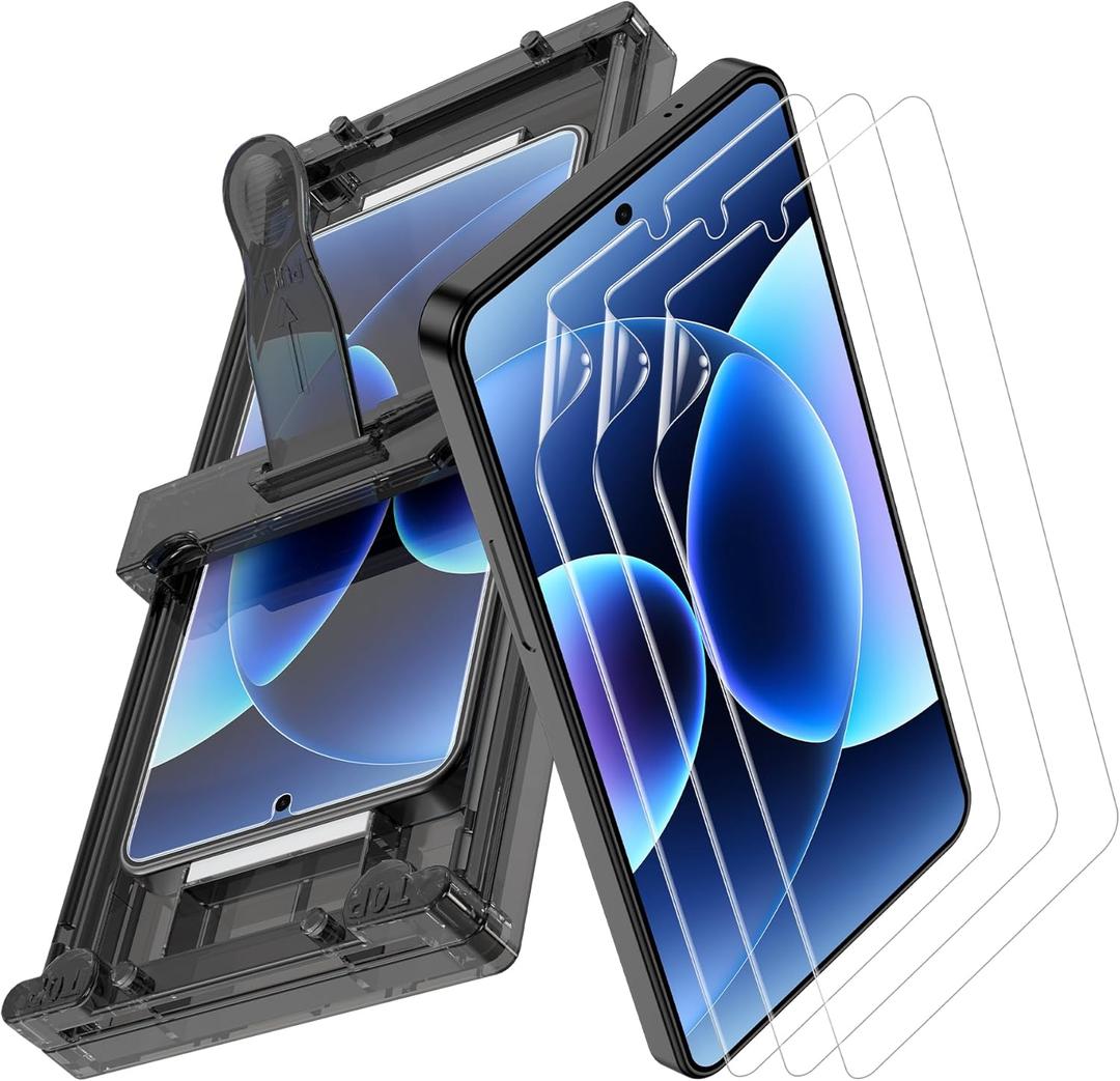 3 Pack for Samsung Galaxy S26 Ultra Screen Protector [Not Glass], Non-breakable Flexible PET Film for Galaxy S26 Ultra with [Easy Installation Tray], Ultra-Thin, HD Clear, Scratch Resistant