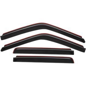 Lightronic In-Channel Window Visor, Fits 1992-2000 Chevrolet & GMC C/K 1500/2500/3500 Crew Cab; 1995-2000 Chevrolet Tahoe & GMC Yukon; Fits Cadillac Escalade & GMC Yukon Denali 1999-2000, Smoke, 4-Pcs