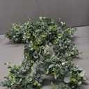 summer flower 8pcs Artificial Eucalyptus,Light Green Grey Outdoor UV Resistant Aritificial Bouguet for Decoration