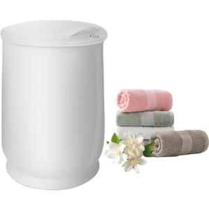 Bucket Towel Warmer, Luxury Towel Warmer Bucket, Large 20L White Hot Towel Warmer for Bathroom, Auto Shut Off, Fits Two Up to Oversized Towels, Bathrobes, Blankets, 4 Heating Modes