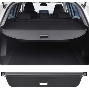 Canvas Cargo Cover for Volkswagen Tiguan 2018 2019-2024,Retractable Trunk Shielding Shade for VW Tiguan Accessories,Cargo Luggage Cover