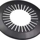 uxcell Pipe Cover Decoration, 90mm-110mm PP Plastic Escutcheon Water Pipe Drain Line Cover Black 4pcs (90-110mm)