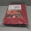 ZOBER Underbed Christmas Ornament Storage Box - Stores 72 Large 4" Ornaments, With Dividers - Tear Proof 600D Oxford Fabric, Ornament Organizer Storage Box, Durable Christmas Containers Holder - Red