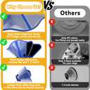 Upgraded Dog Cone Collar for Large Medium Dogs, Soft Dog Cone with Double-Layer Design, Adjustable Pet Recovery Collar for Dogs After Surgery, Elizabethan Collar (XXL, Blue)
