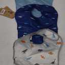 Tiny Twinkle Mess Proof Baby Bibs for Eating - Waterproof, Wipeable Bibs - Toddler Bibs - Travel Friendly - PFAS, PVC, BPA, Phthalate Free - Baby Food Bibs(3 Pack,Sea, Dino)