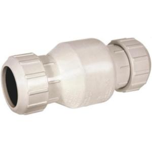 NDS 1500-20 2-Inch PVC Compression Swing Check Valve, White