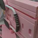 5 in 1 Pilates Board, Foldable Pilates Reformer Set with Resistance Bands, Portable Pilates Sliding Board, Trainer Machine for Home Workout, Ab, Core, Fitness, Exercise (Pink)