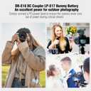 DR-E18 DC Coupler USB C Cable Replace ACK-E18 AC Power Adapter LP-E17 Dummy Battery Compatible with Canon EOS R50 R100 R8 R10 RP 77D 800D, Rebel T7i T6i, EOS M3, M5, M6V