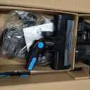 OLIXIS Cordless Vacuum Cleaner, Rechargeable Upright Cleaner with Flexible Steering, Extendable Wand, LED Headlight, 3 Brushes & Wall Mount, Handheld Vacuum for Hardwood Floor Home Cleaning