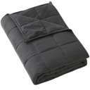 MOTRIP Adults Weighted Blanket 15 Pounds Queen Size, Cooling Blanket for Hot Sleepers, Machine Washable Soft Bed Blanket with Premium Glass Bead, 60''x80'' 15lbs Grey