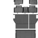 Floor Mats for Mitsubishi Outlander Sport 2011-2024, Outlander Sport Floor Mats Full Set Custom Fit Floor Liners & Backrest Mat & Cargo Liner, TPE Summer Winter Non-Slip Waterproof Mats Accessories