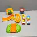 Marstone Toddler Toys for 1 2 Year Old Boys and Girls Gifts: Educational Elephant Slide with 4 Animal Car Toys for Baby 12-18 Months, First Birthday Gifts for Kids, Learning Push Truck Tracks Age 1-2