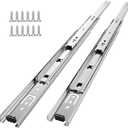 10 Pair of 18 Inch Drawer Slides,100 LB Capacity Full Extension Side Mount Drawer Rails