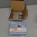 SANATO Hidden Shackle Padlocks Keyed Alike Padlocks, Solid Steel Trailer Door Locks for Cargo, Safety Van Lock (2 Packs with 4 Keys with Hasp)