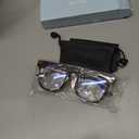 miyya Blue Light Glasses for Women & Men Oversized UV & Blue Light Blocker Chunky Frames, Stylish Eyewear Accessories