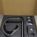 Wall Mount Kitchen Faucet, Hurran Brushed Nickel Kitchen Sink Faucet, 8 Inch 2 Handle Wall Mount Commercial Sink Faucet with Pull Down Sprayer for Kitchen Laundry Room Restaurant