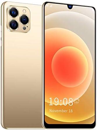 Unlocked Android Smartphone, 6.26in HD Screen Cell Phone, 2MP+2MP Camera 1GB + 8GB ROM , Dual Card Dual Standby, Face Recognition, with +BT+FM+GPS(Gold)